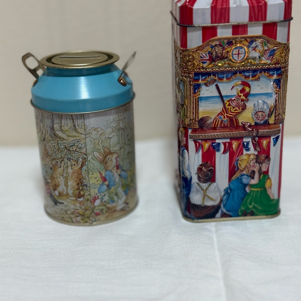 Peter Rabbit Blue Tin Canister